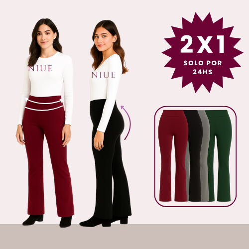 CALZA OXFORD MOLDEA GLUTEOS DE COLORES ¡2x1!