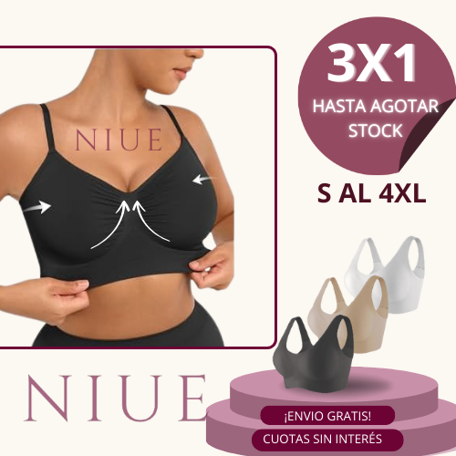 SOSTEN MOLDEADOR SIN COSTURAS PUSH UP ¡3X1! PAGA 1 Y RECIBE 3